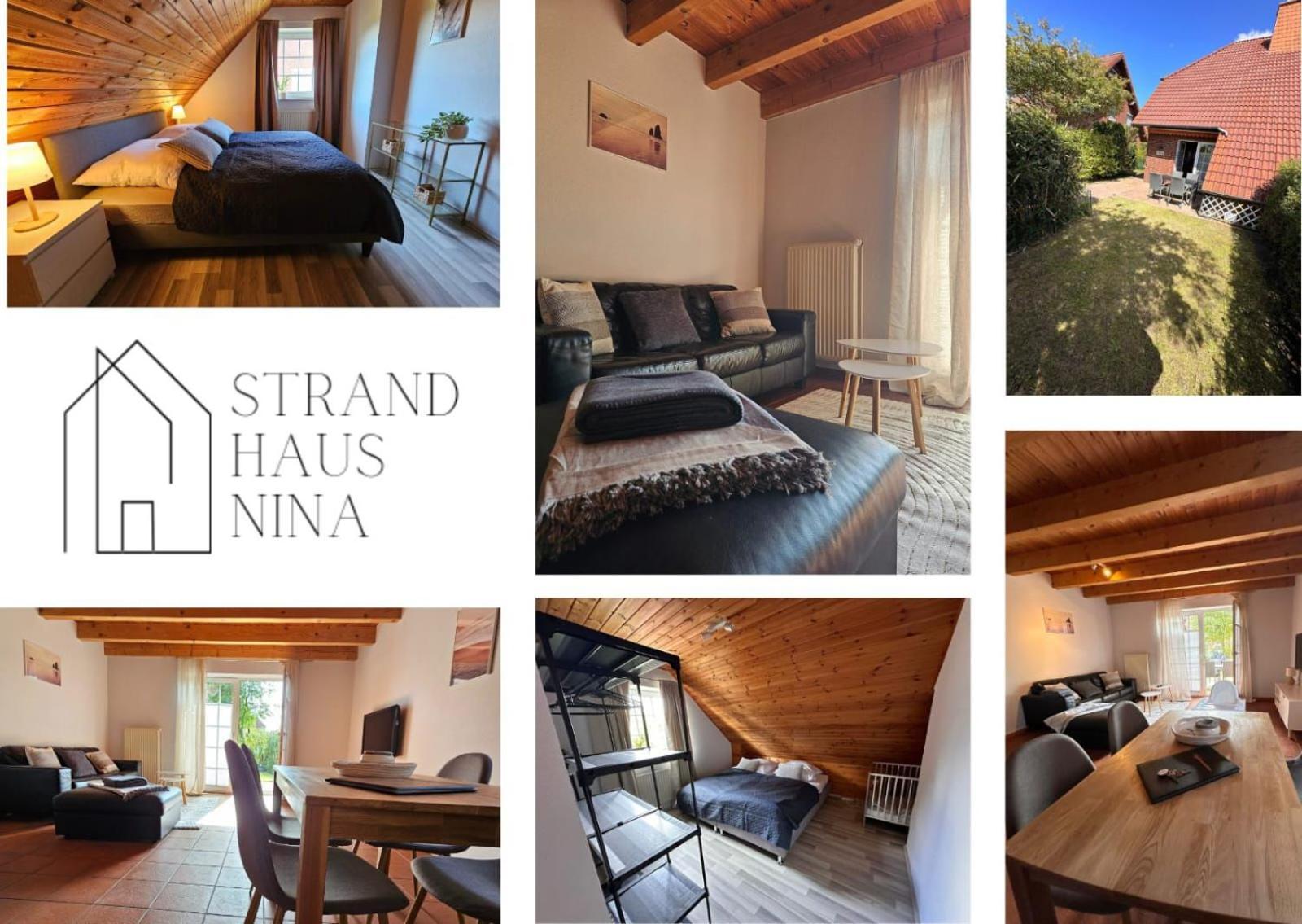 Strandhaus Nina - Ferienhaus ホークジール エクステリア 写真